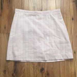 Pastel pink shirt skirt-